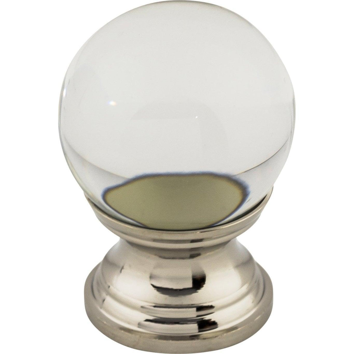 Top Knobs - Clarity Clear Glass Knob - TK840PN | Montreal Lighting & Hardware