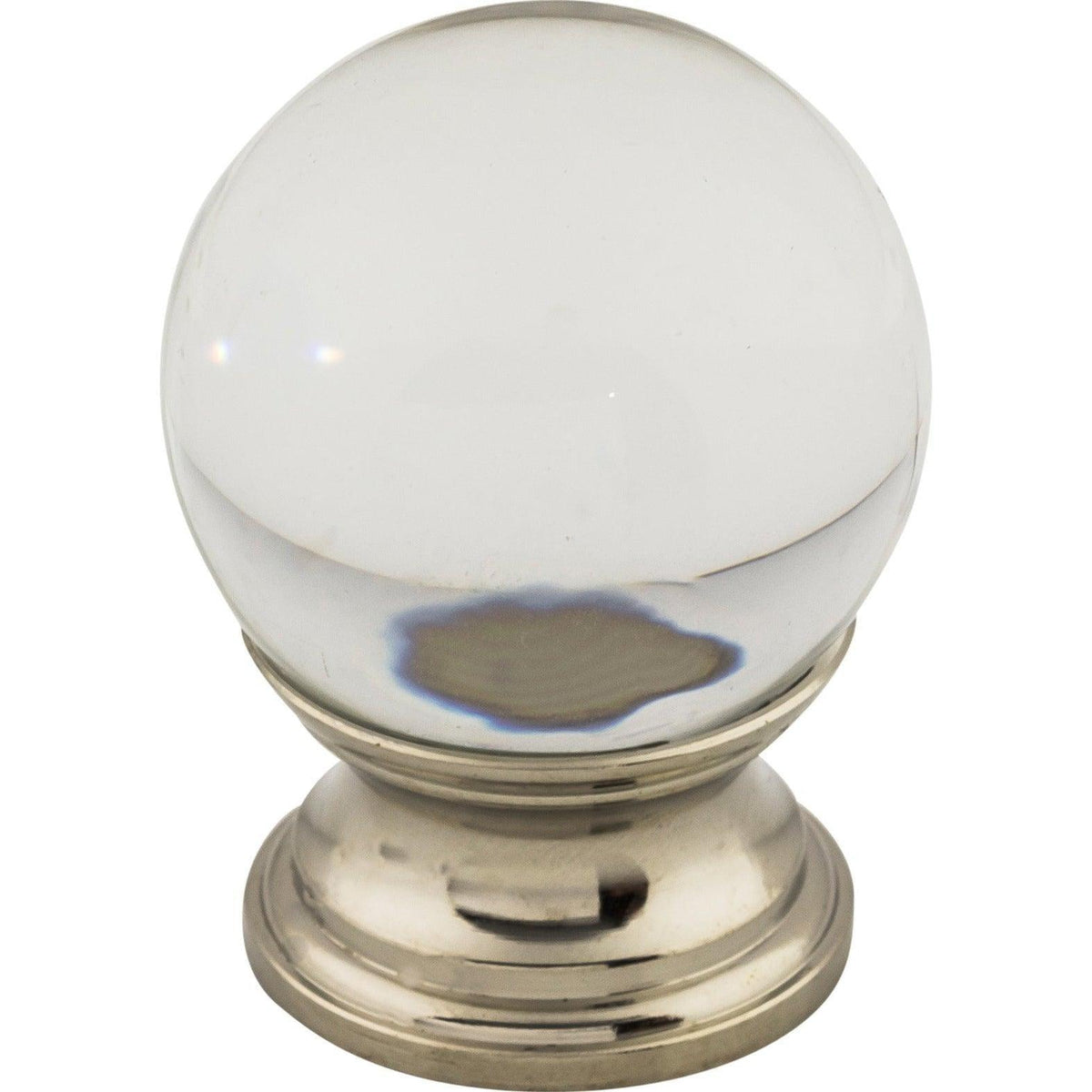 Top Knobs - Clarity Clear Glass Knob - TK841PN | Montreal Lighting & Hardware