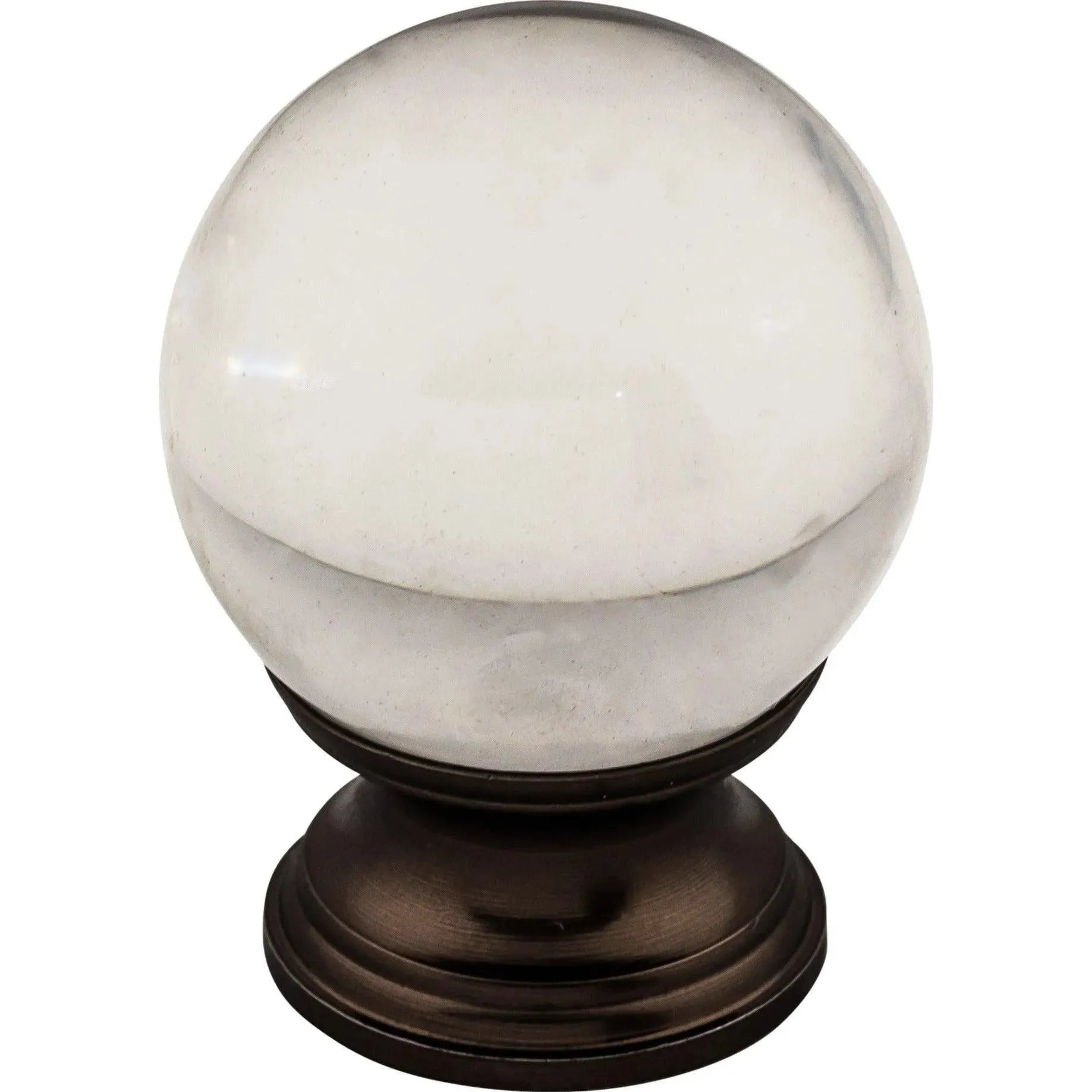 Top Knobs - Clarity Clear Glass Knob - TK842ORB | Montreal Lighting & Hardware