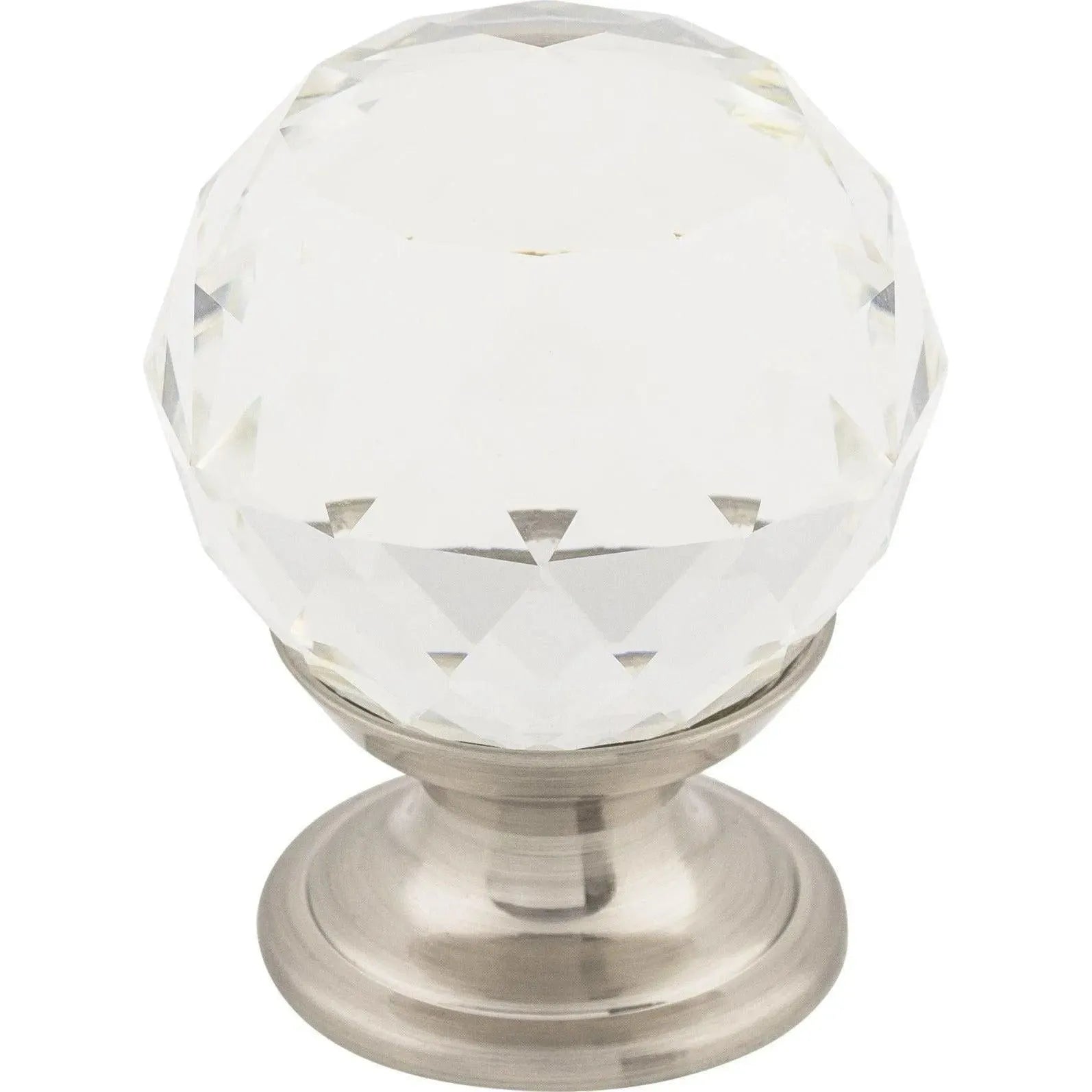 Top Knobs - Clear Crystal Knob - TK125BSN | Montreal Lighting & Hardware