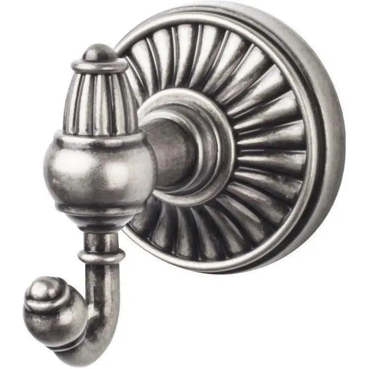 Top Knobs - Tuscany Bath Double Hook - TUSC2PTA | Montreal Lighting & Hardware