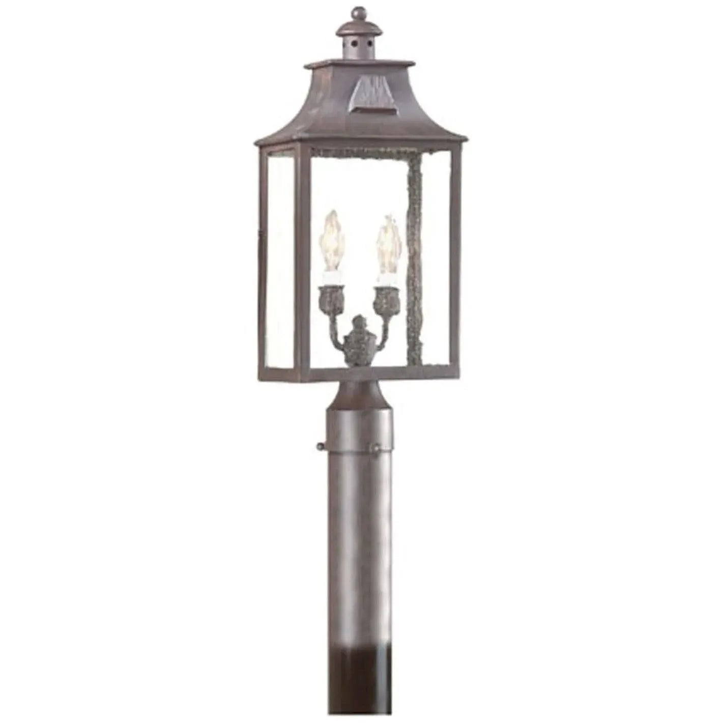 Troy Lighting - Newton Post Lantern - P9003-SFB | Montreal Lighting & Hardware