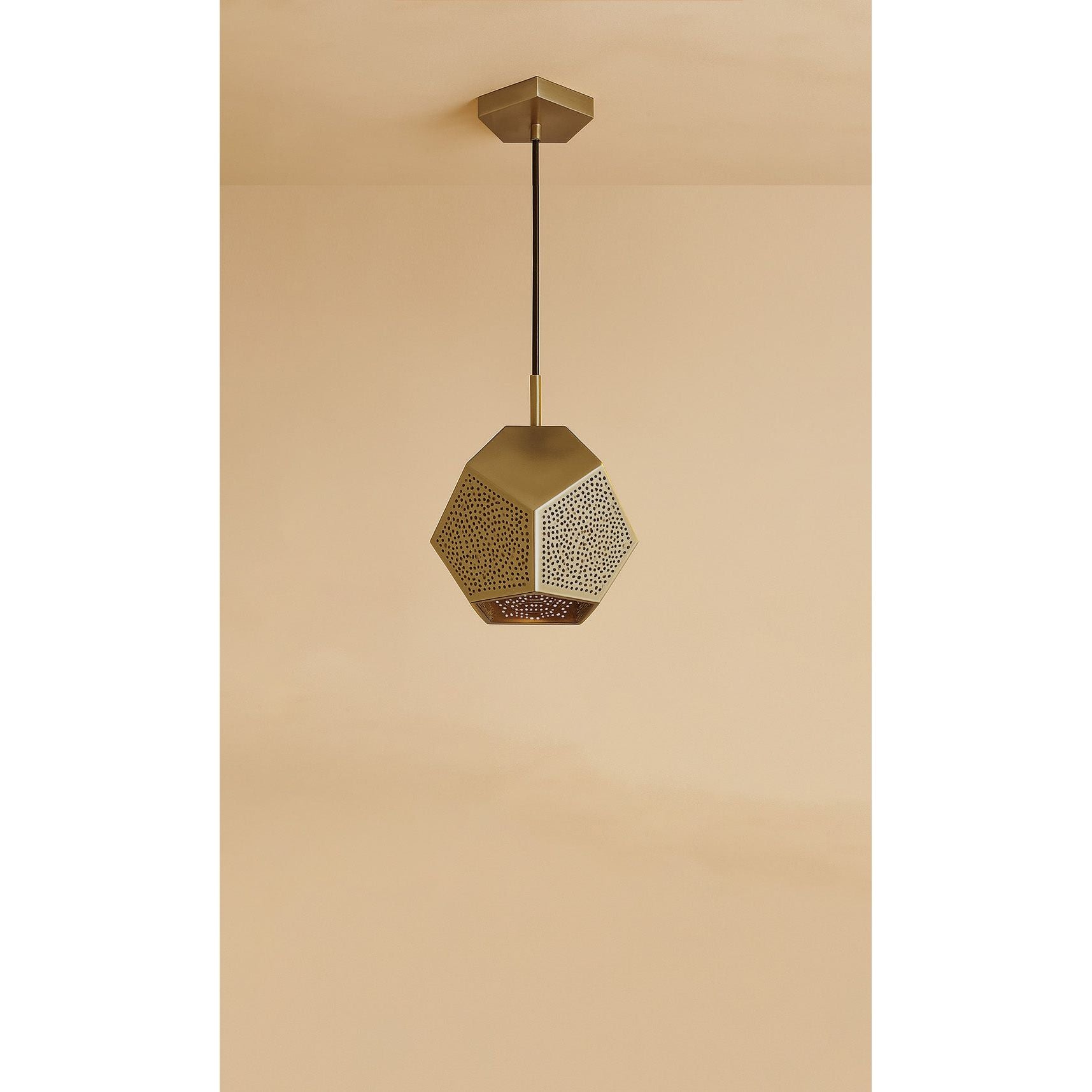 Dounia Home - DH-ULAPENLIG-SM-AB - Ula Pendant Light - Antique Brass