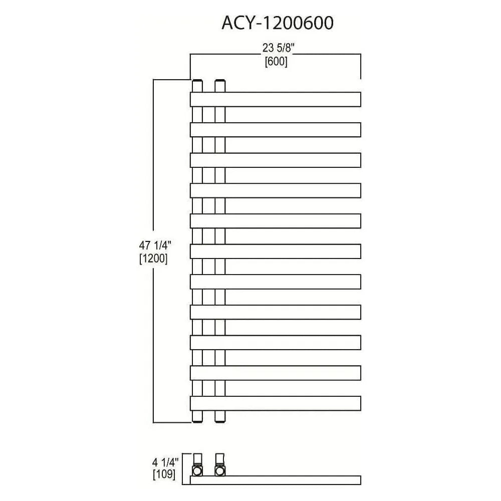Vernon Towel Warmers - Atlantic City Towel Warmer - ACY-0800600-PC | Montreal Lighting & Hardware