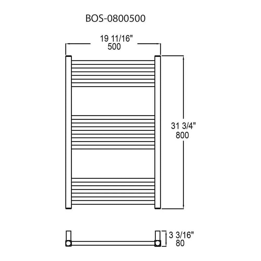 Vernon Towel Warmers - Boston Towel Warmer - BOS-0800500-PC | Montreal Lighting & Hardware