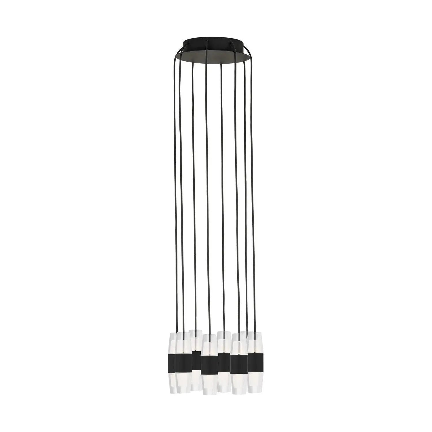 Visual Comfort Modern Collection - Lassell LED Short Multi-Light Pendant - SLCH38527B | Montreal Lighting & Hardware
