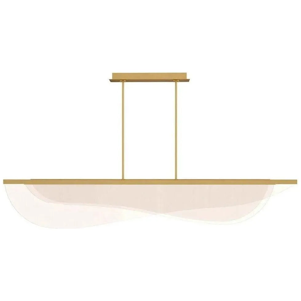 Visual Comfort Modern Collection - Nyra LED Linear Suspension - 700LSNYR60BR-LED930 | Montreal Lighting & Hardware