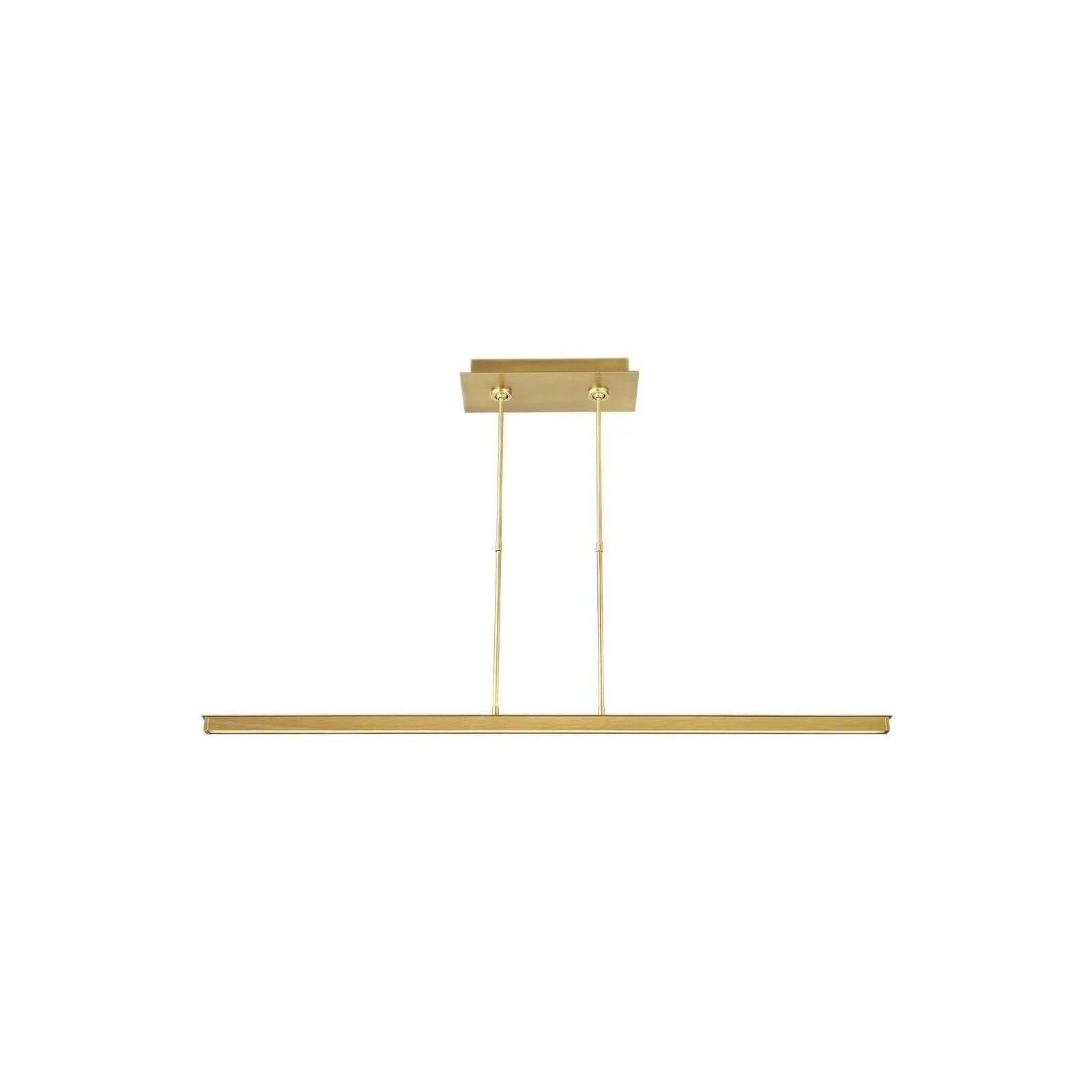 Visual Comfort Modern Collection - Stagger LED Linear Suspension - 700LSSTG48B-LED927 | Montreal Lighting & Hardware