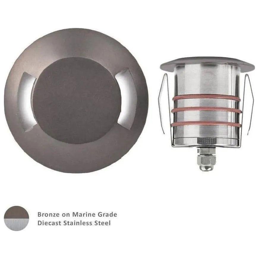 WAC Lighting - 2071 2-Inch Bi-Directional LED Recessed Inground/Indicator Light - 2071-30BS | Montreal Lighting & Hardware