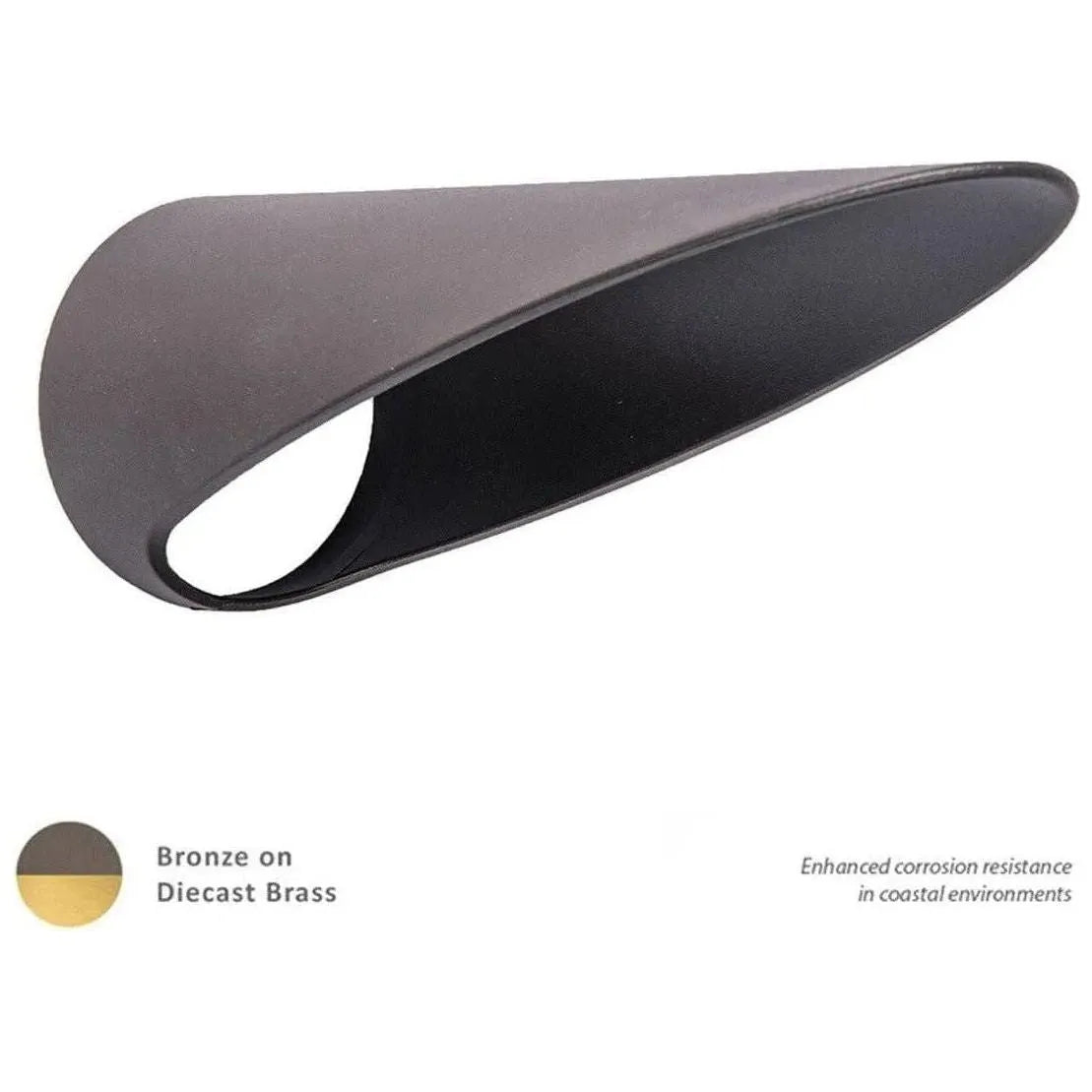 WAC Lighting - 5111 Mini Accent Long Shroud Accessory - 5111-LSHR-BBR | Montreal Lighting & Hardware