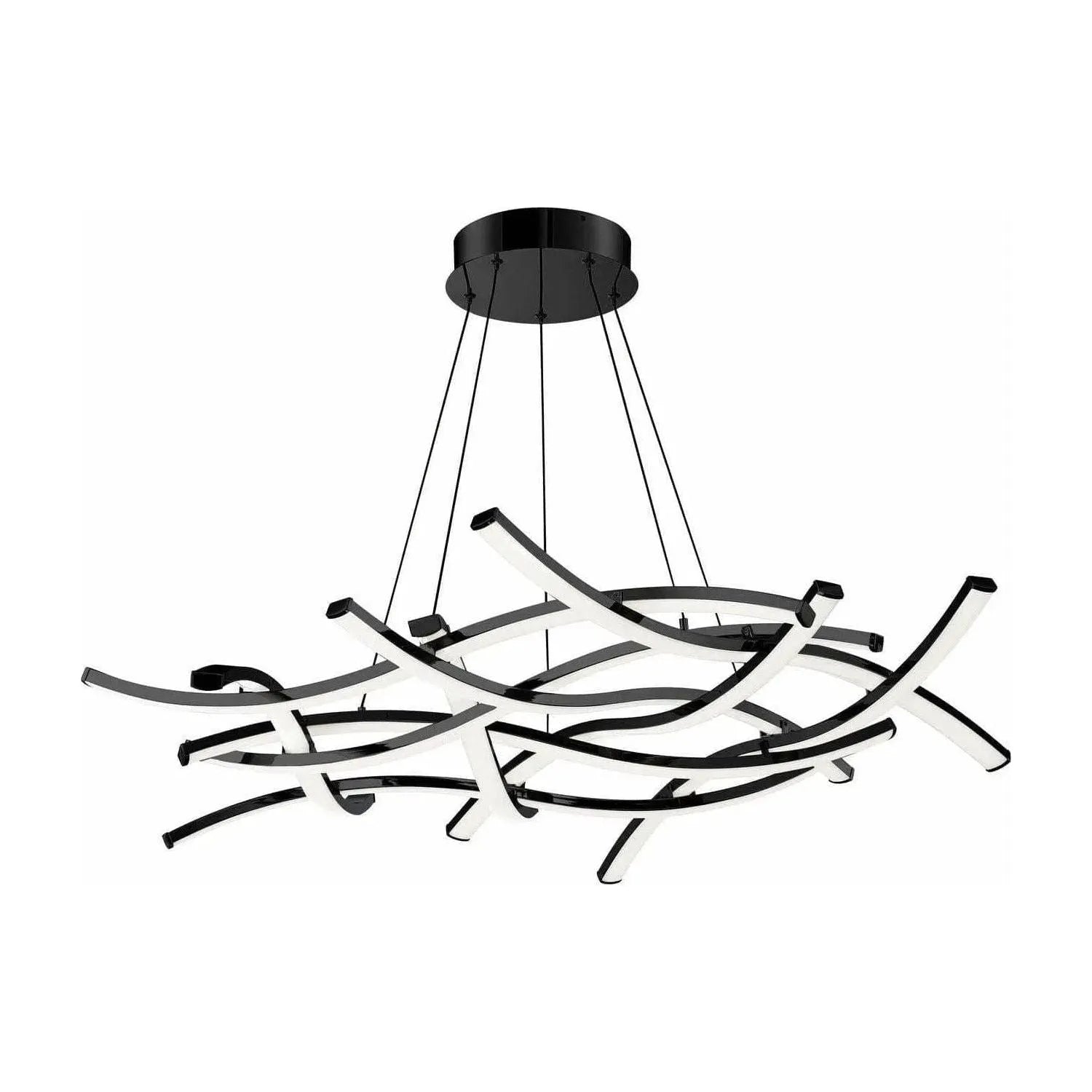 WAC Lighting - Divergence LED Chandelier - PD-60944-BK | Montreal Lighting & Hardware