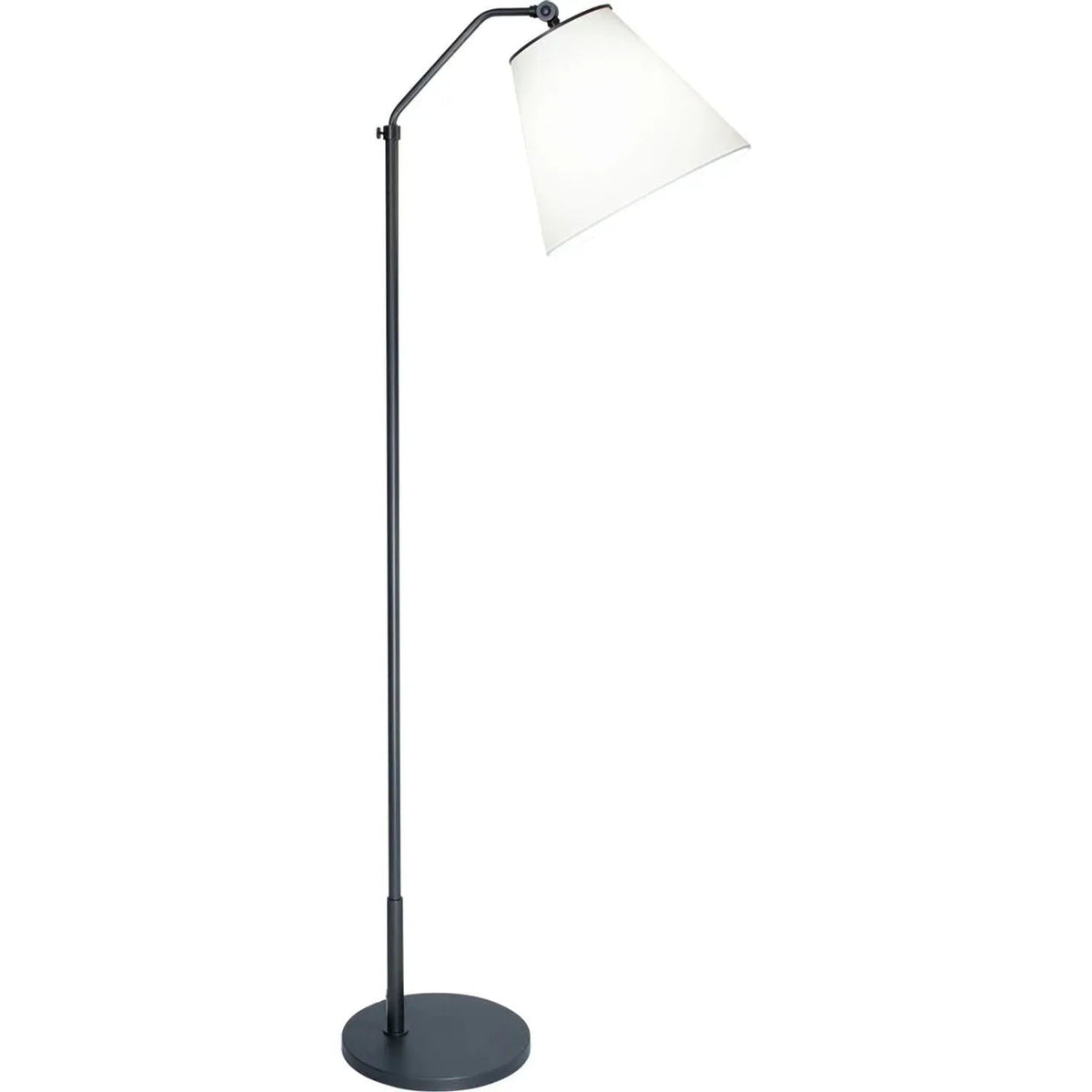 Fin Floor Lamp - Bronze - Off-White Cotton (FLO-4453-OWC)