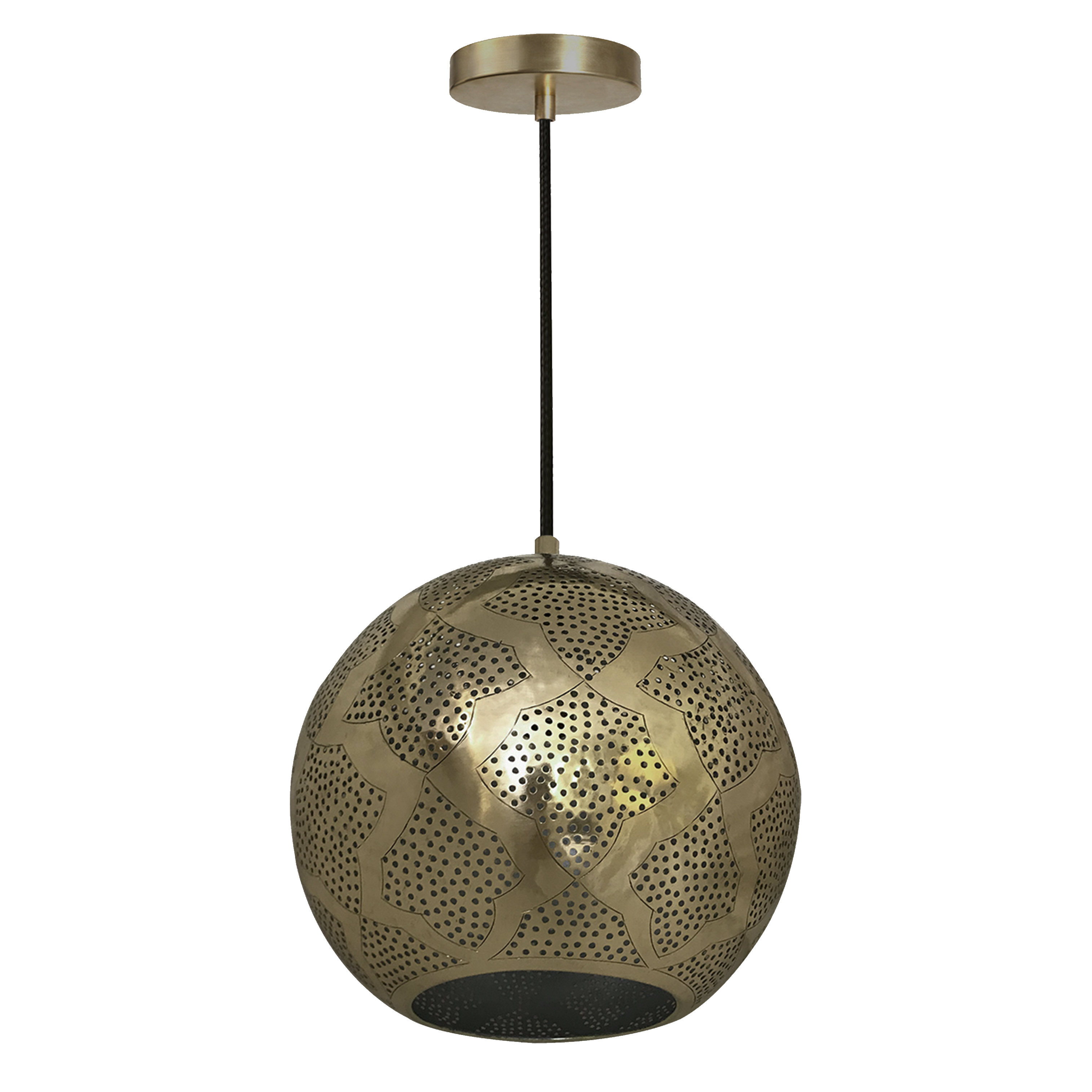 Dounia Home - DH-WARPENLIG-SM-MGM - Warda Pendant Light - Matte Gun Metal