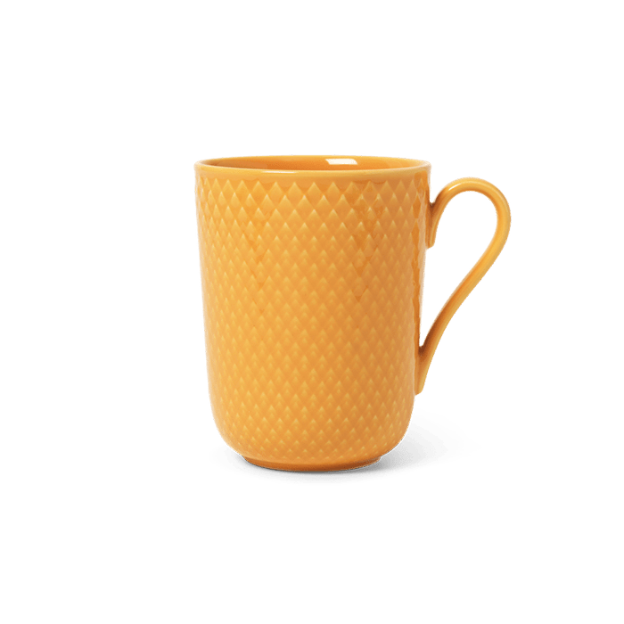 Lyngby Porcelæn 201971 Tasse couleur rhombe en jaune