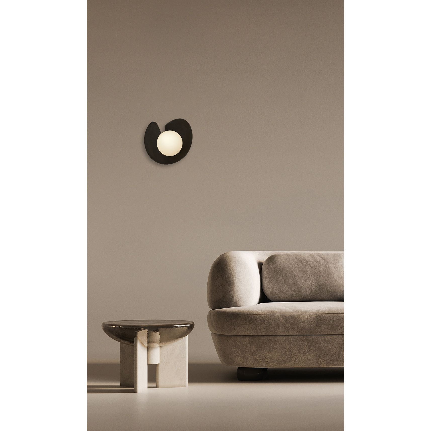 Dounia Home - DH-ZAHWALSCO-SM-BRS - Zahra Wall Sconce - Polished Brass