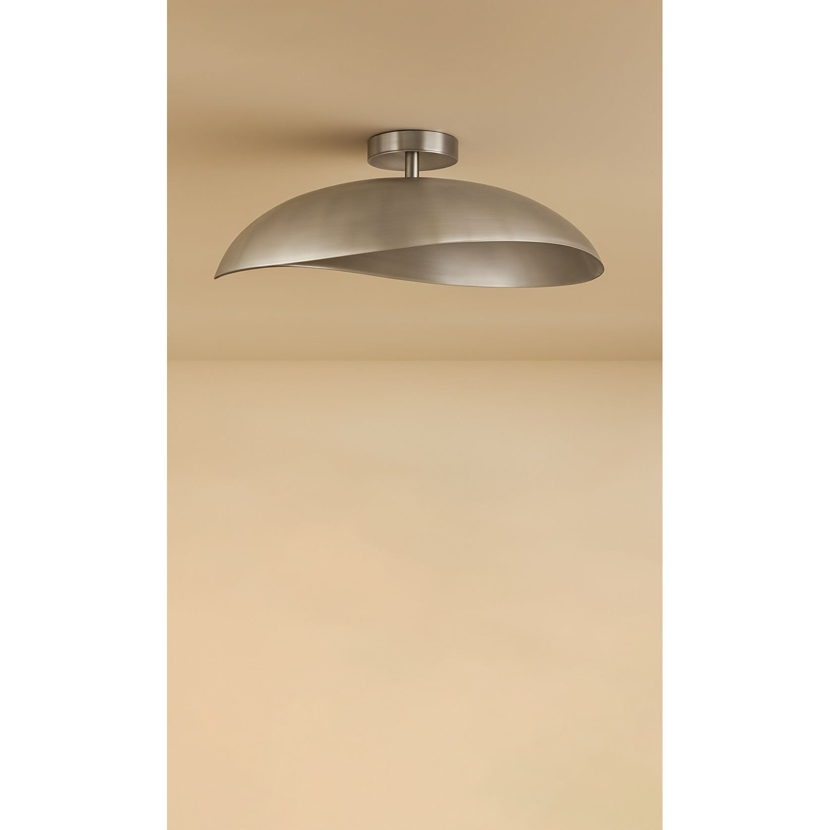 Dounia Home - DH-ZAHSEMFLU-MD-NIK - Zahra Semi-Flush - Brushed Nickel Silver
