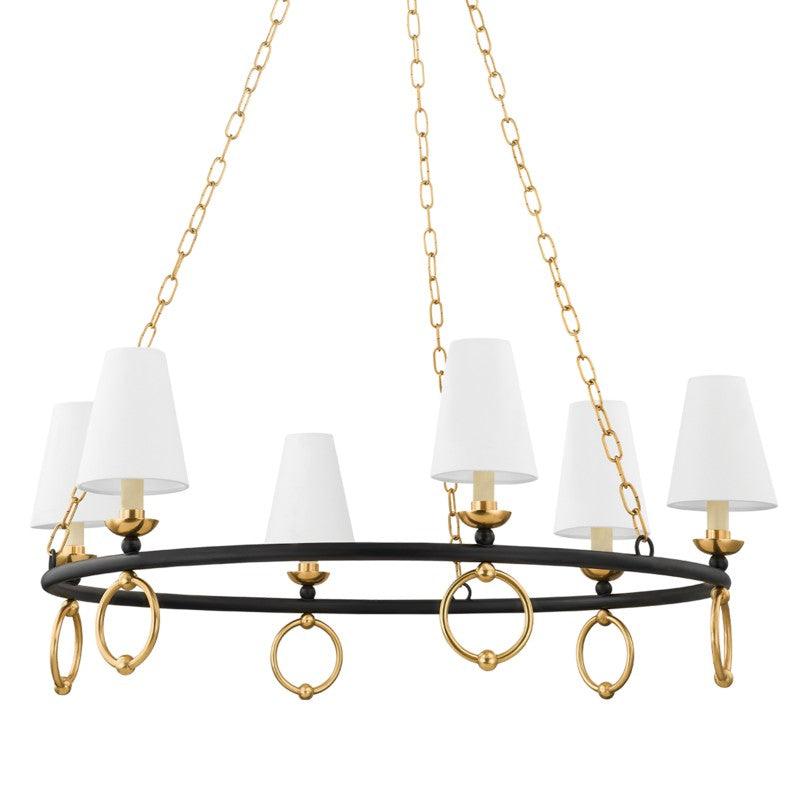 Mitzi - Haverford Chandelier - H757806-AGB/TBK | Montreal Lighting & Hardware