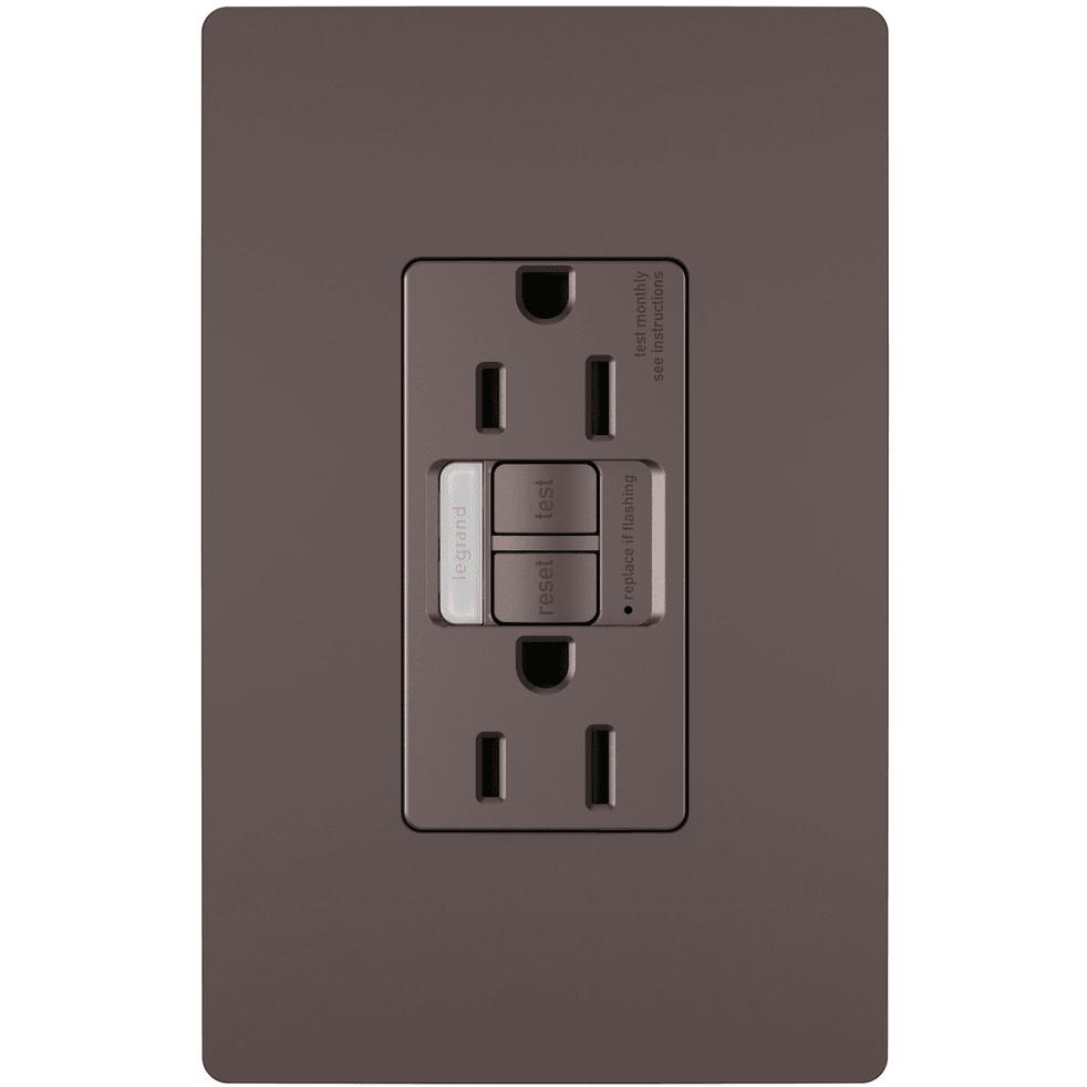 Legrand Radiant - radiant® 15A Tamper Resistant Self Test GFCI Outlet with Night Light - 1597NTLTRDBCC4 | Montreal Lighting & Hardware
