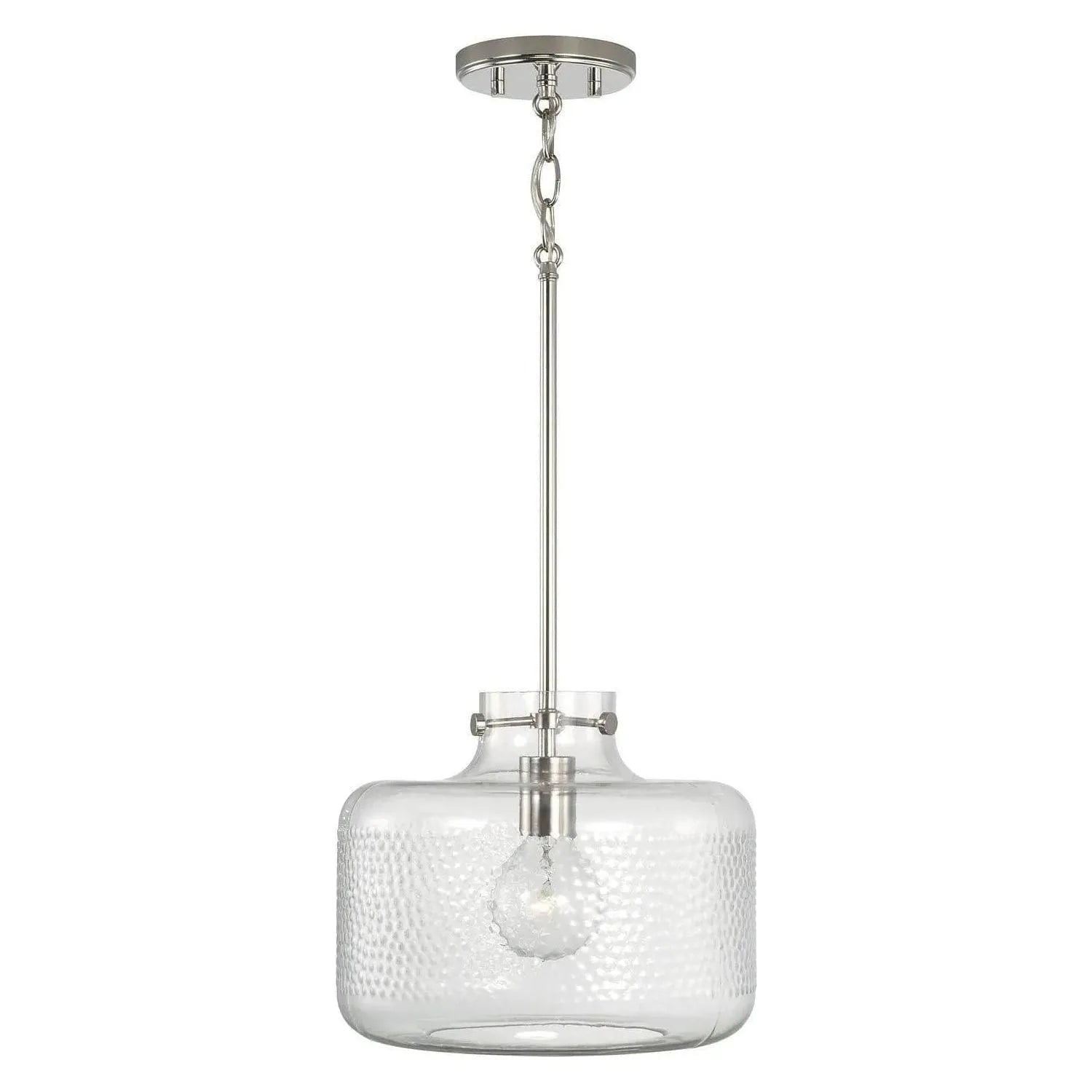 Capital Lighting Fixture Company - Brighton Dotted Glass Pendant - 342512PN | Montreal Lighting & Hardware