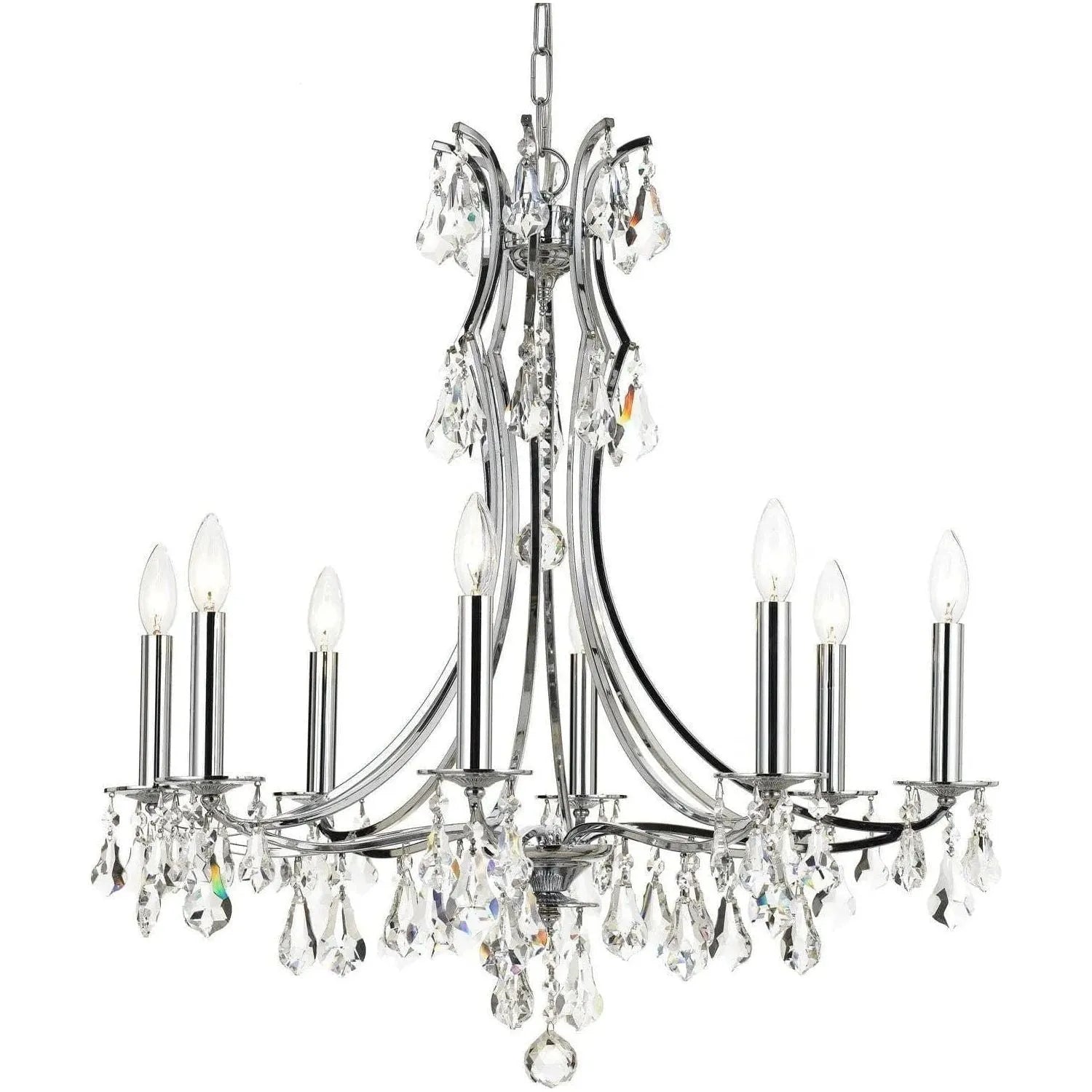 Crystorama - Cedar Chandelier - 5938-CH-CL-S | Montreal Lighting & Hardware