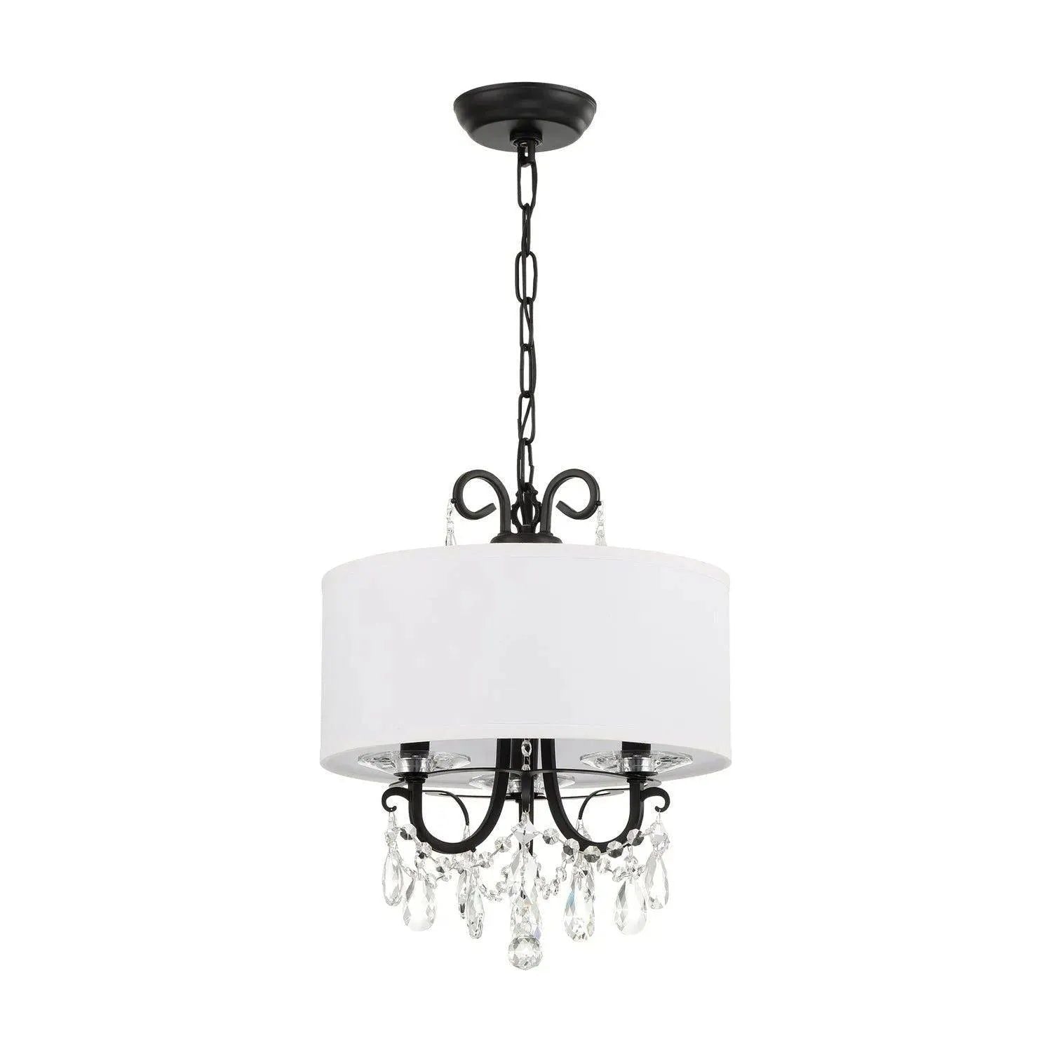 Crystorama - Othello Drum Shade Mini Chandelier - 6623-MK-CL-MWP | Montreal Lighting & Hardware