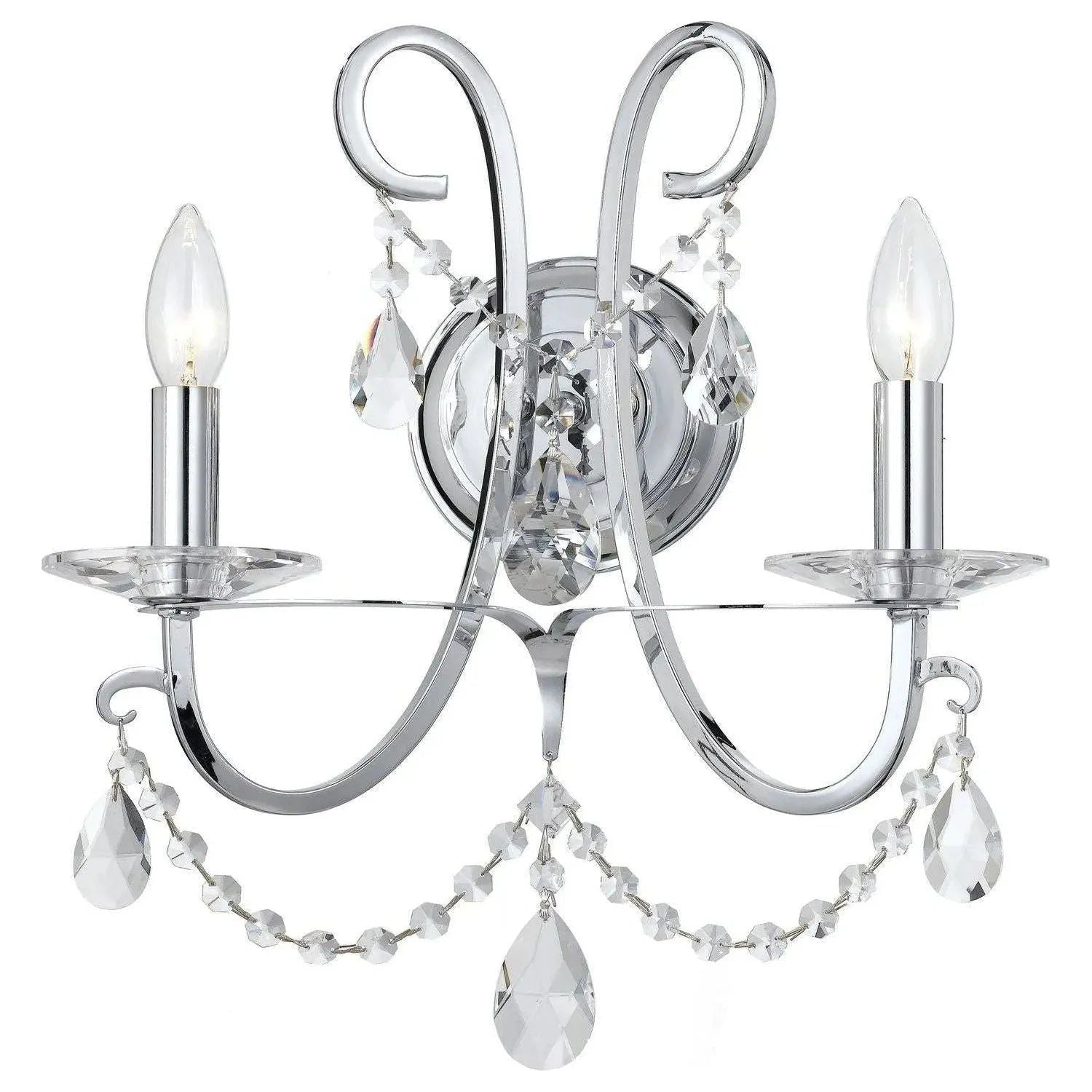 Crystorama - Othello Wall Sconce - 6822-CH-CL-MWP | Montreal Lighting & Hardware