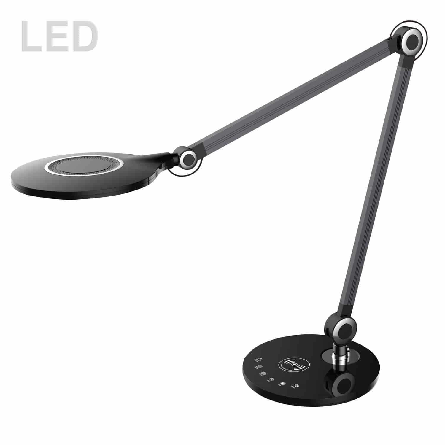 Dainolite - Alina LED Desk Lamp - ALA-1910LEDT-BK | Montreal Lighting & Hardware