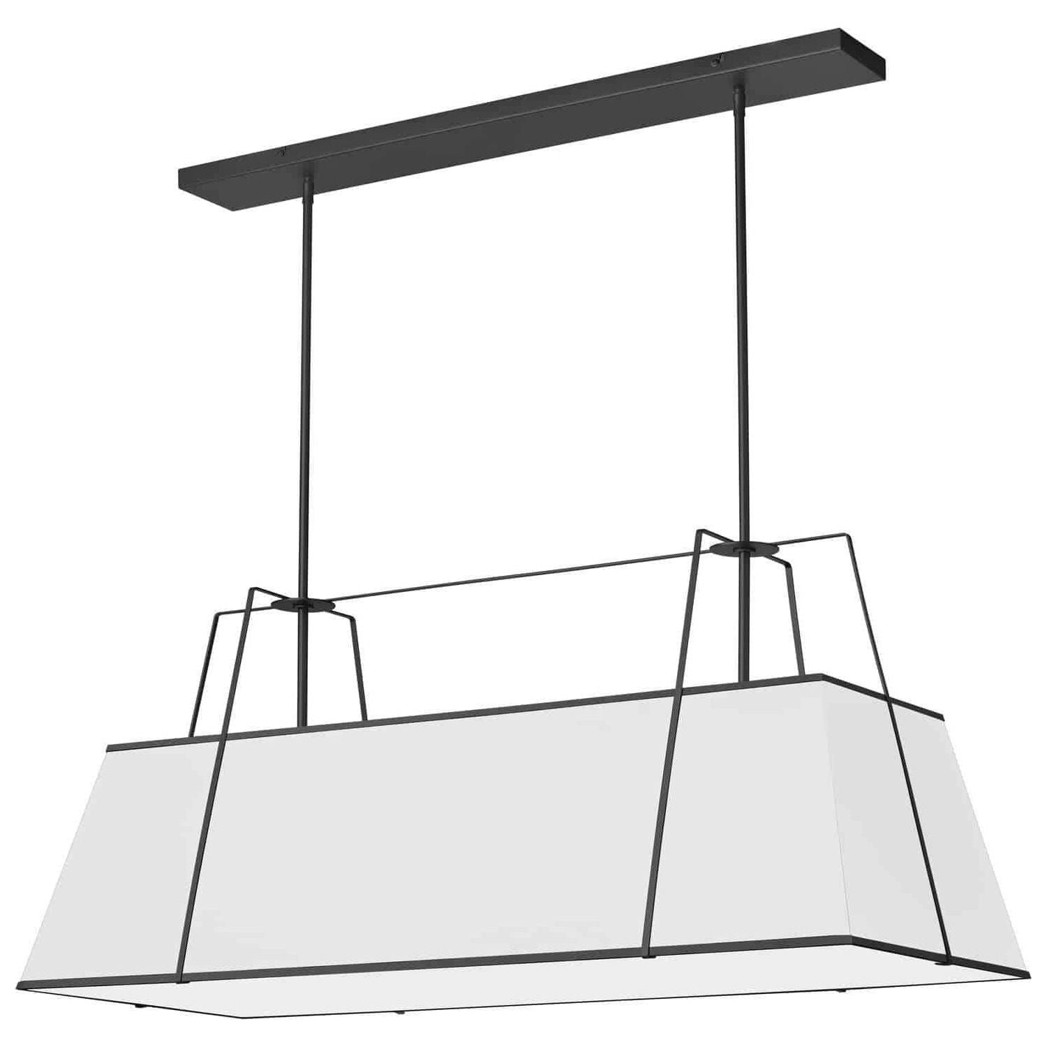 Dainolite - Trapezoid Chandelier - TRA-444HC-BK-WH | Montreal Lighting & Hardware