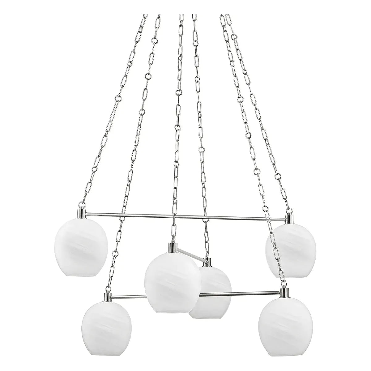 Hudson Valley Lighting - Asbury Park Chandelier - 9138-PN | Montreal Lighting & Hardware