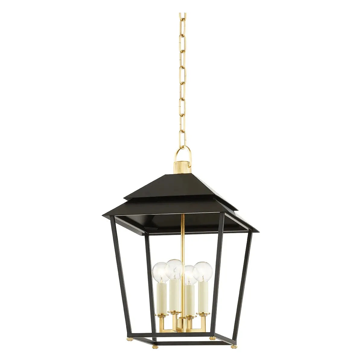 Hudson Valley Lighting - Natick Lantern - 5119-AGB/SBK | Montreal Lighting & Hardware