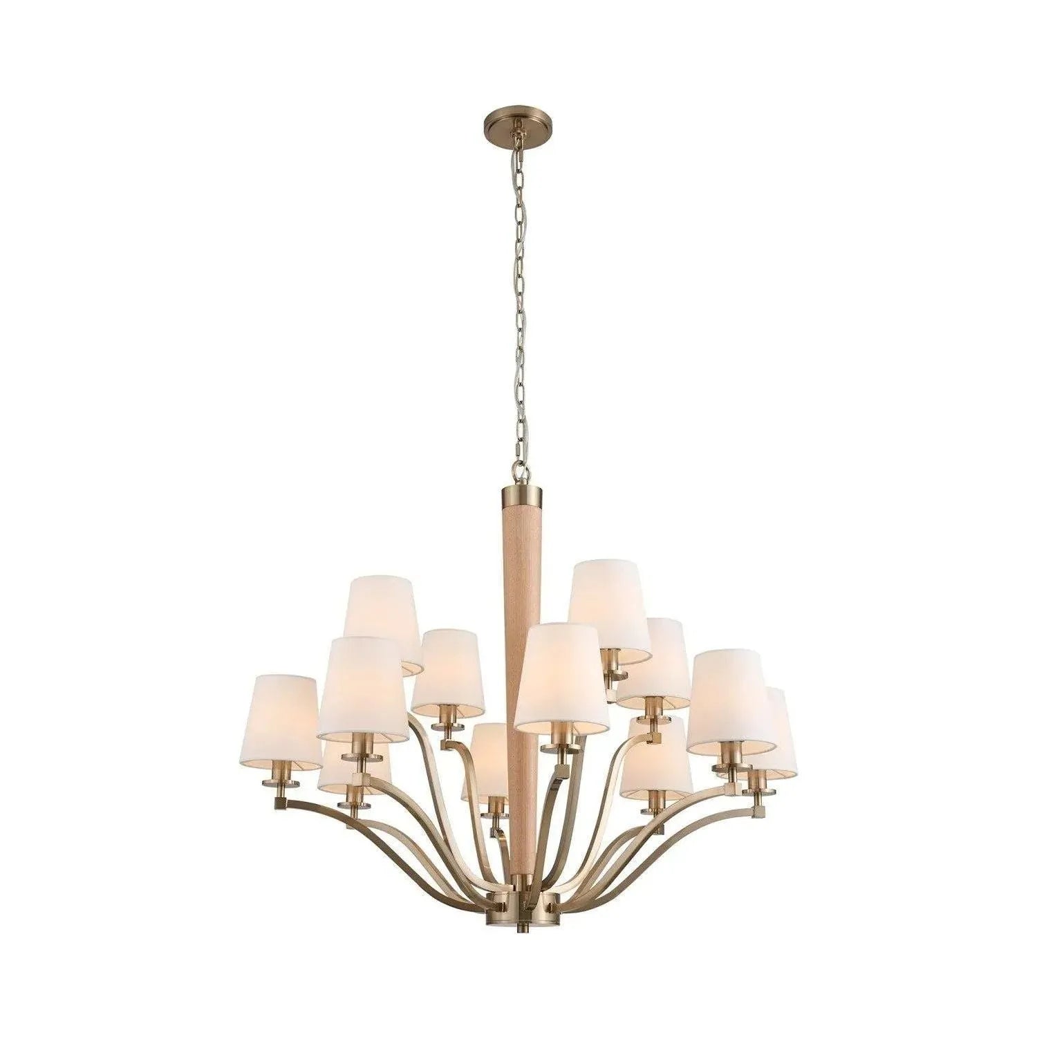 Kalco - Curva Chandelier - 518972BCG | Montreal Lighting & Hardware