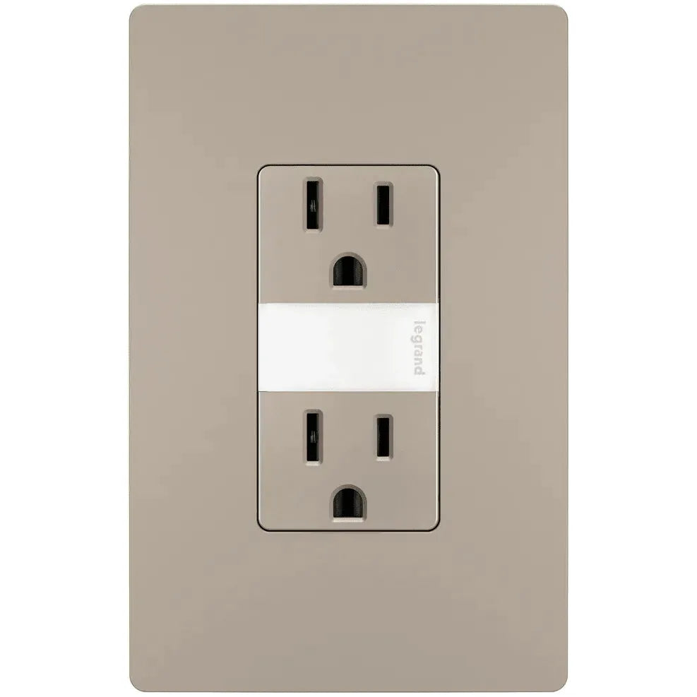Legrand Radiant - radiant® 15A Tamper Resistant Outlet with Night Light - NTL885TRNICC6 | Montreal Lighting & Hardware