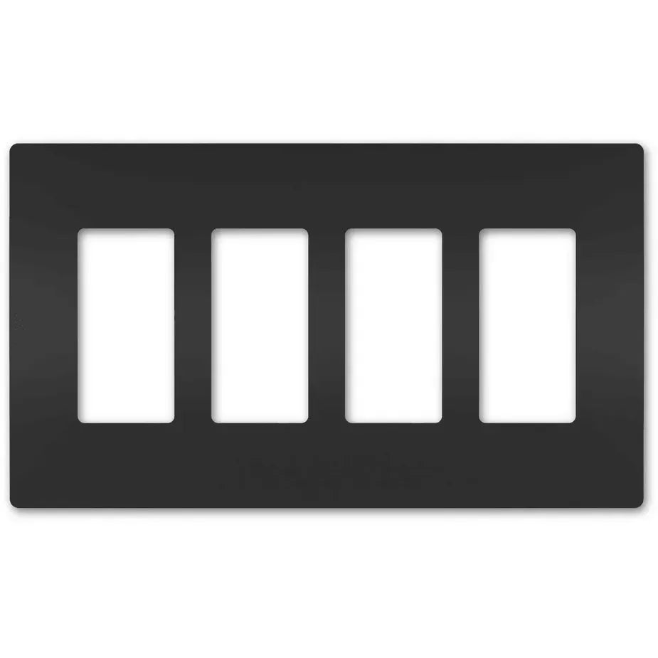 Legrand Radiant - radiant® Four-Gang Screwless Wall Plate - RWP264BK | Montreal Lighting & Hardware