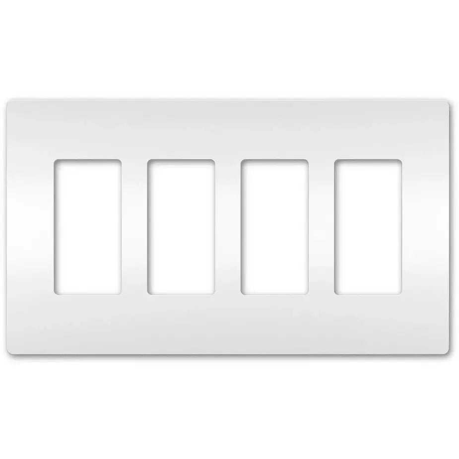Legrand Radiant - radiant® Four-Gang Screwless Wall Plate - RWP264W | Montreal Lighting & Hardware