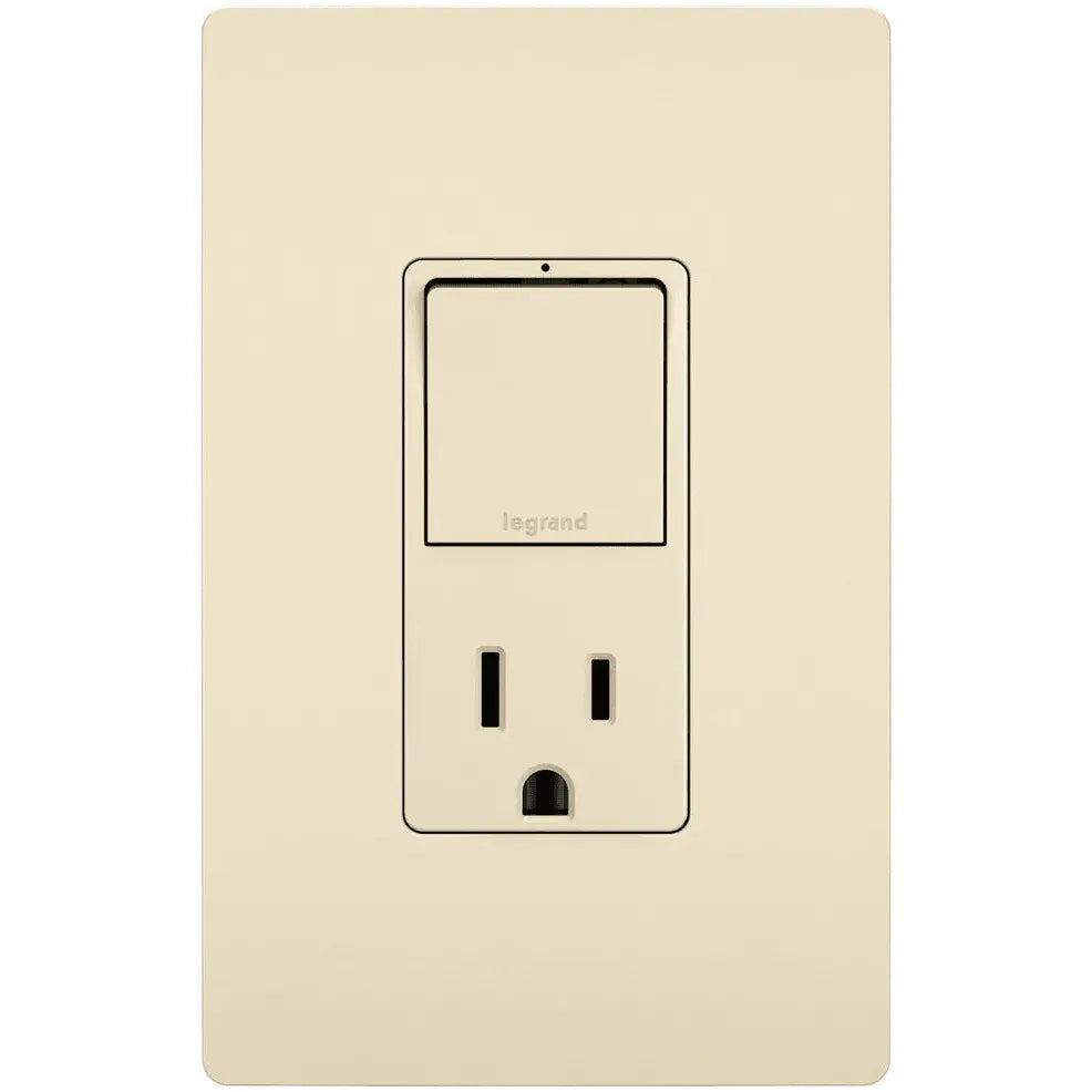 Legrand Radiant - radiant® Single Pole/3-Way Switch with 15A Tamper-Resistant Outlet - RCD38TRLA | Montreal Lighting & Hardware