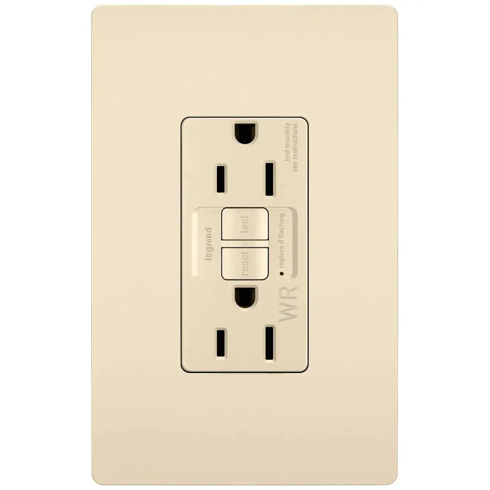 Legrand Radiant - radiant® Spec Grade 15A Weather Resistant Self Test GFCI Receptacle - 1597TRWRLA | Montreal Lighting & Hardware