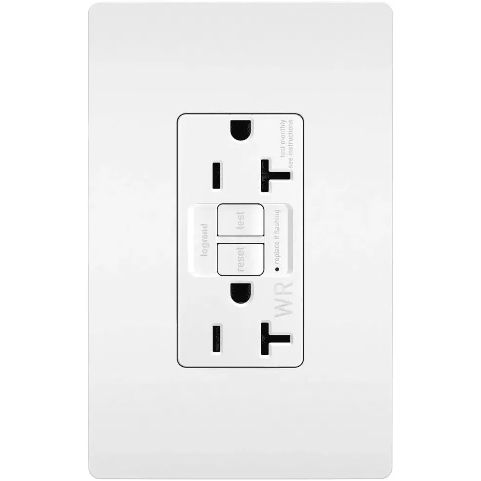 Legrand Radiant - radiant® Spec Grade 20A Weather Resistant Self Test GFCI Receptacle - 2097TRWRW | Montreal Lighting & Hardware