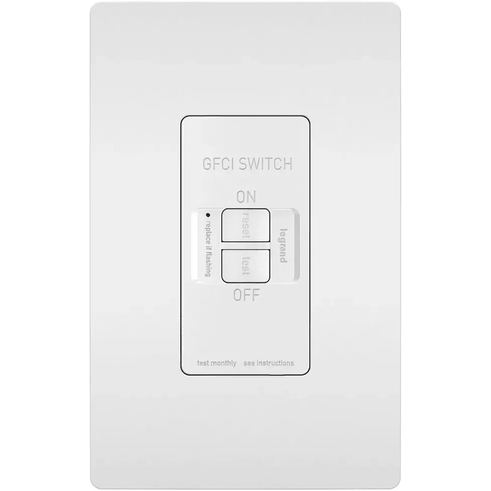 Legrand Radiant - radiant® Spec Grade Dead Front 20A Self Test GFCI Receptacle - 2087W | Montreal Lighting & Hardware