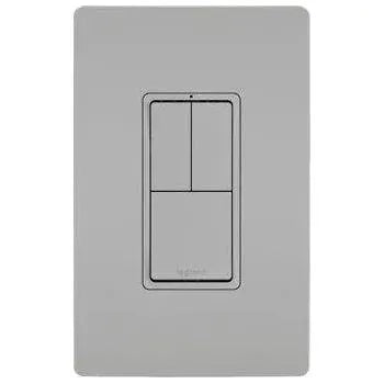 Legrand Radiant - radiant® Two Single-Pole Switches and Single Pole/3-Way Switch - RCD113GRY | Montreal Lighting & Hardware