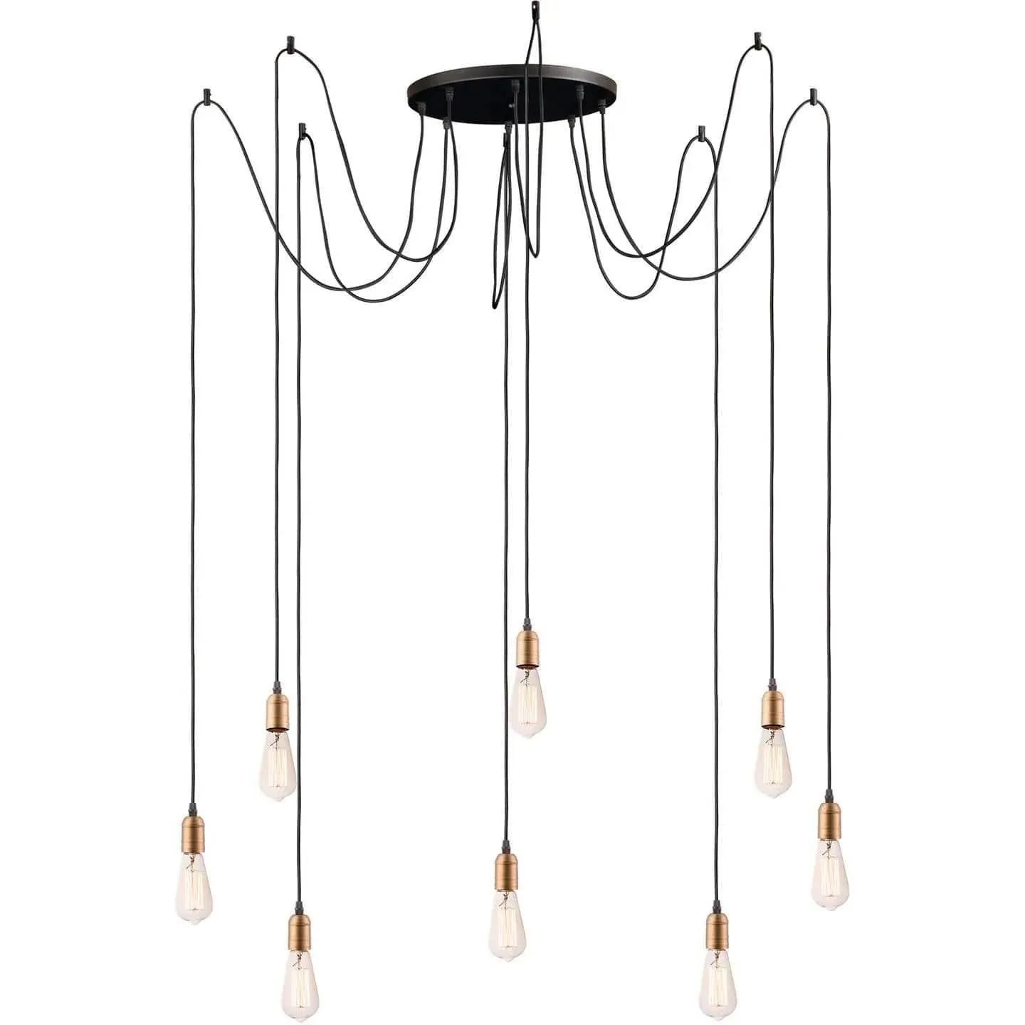 Maxim Lighting - Early Electric Multi Pendant - 12128BKAB | Montreal Lighting & Hardware