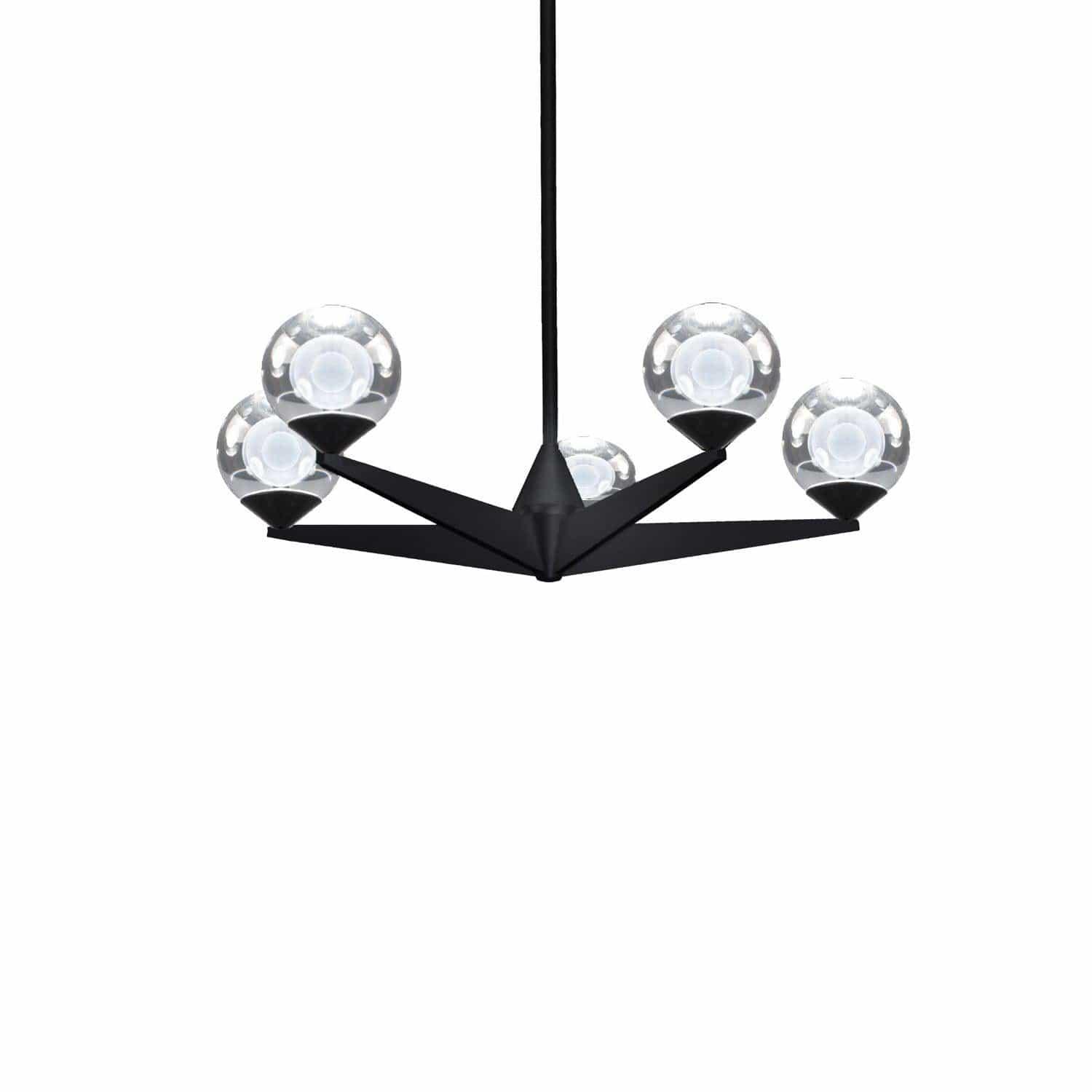 Modern Forms - Double Bubble LED Chandelier - PD-82024-BK | Montreal Lighting & Hardware