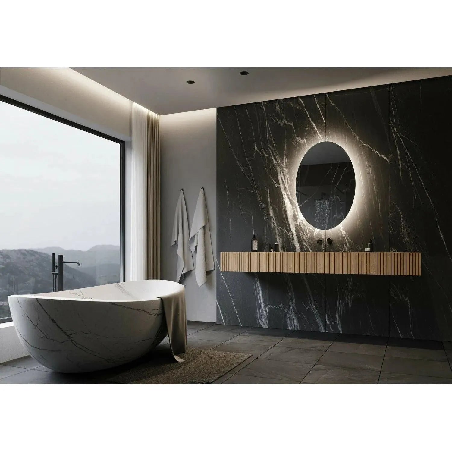 Paris Mirror - Original Oval Backlit LED Mirror - ORIGO24363000 | Montreal Lighting & Hardware