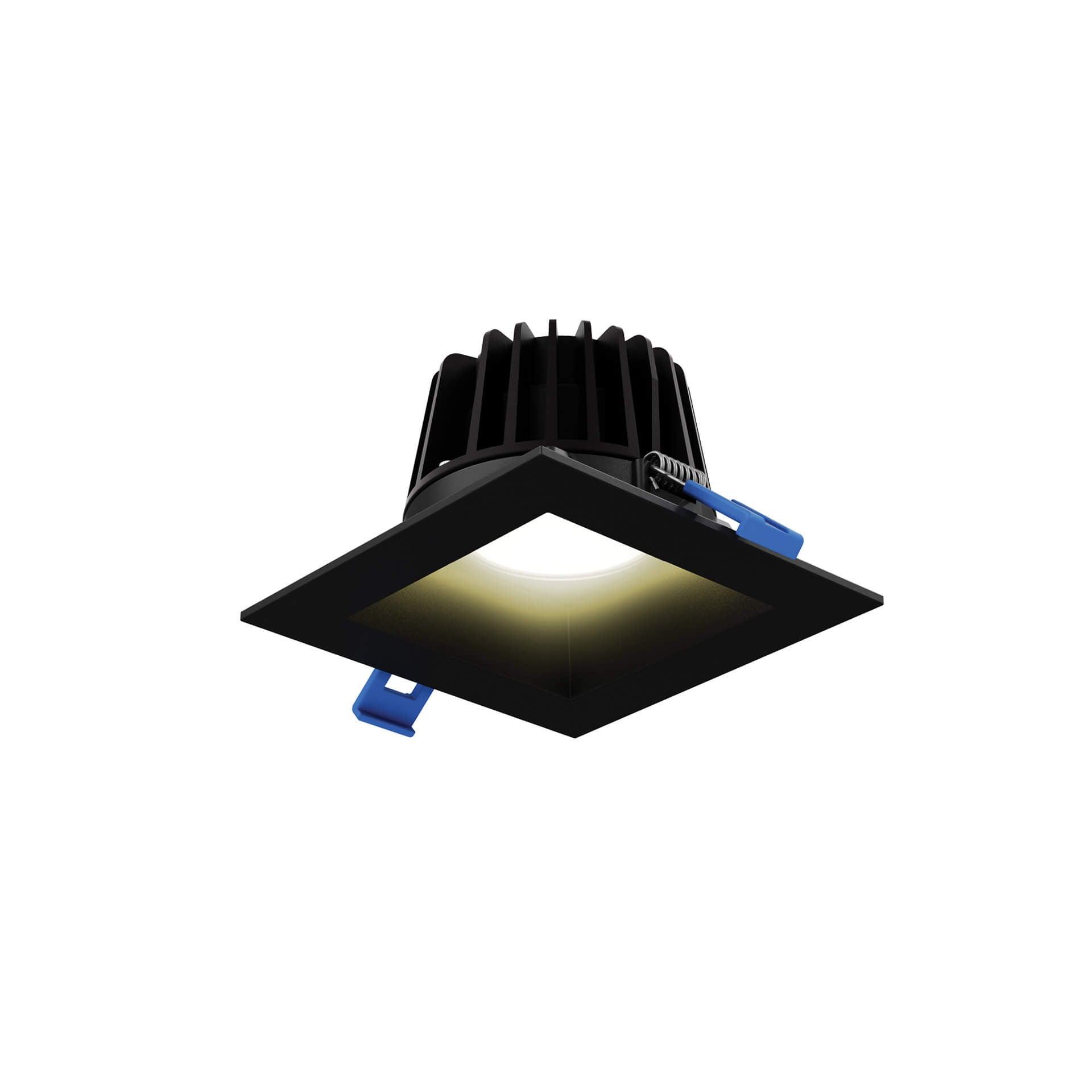 Dals Lighting - RGR 4 Inch Square Regressed Gimbal Down Light - RGR4SQ-CC-BK | Montreal Lighting & Hardware