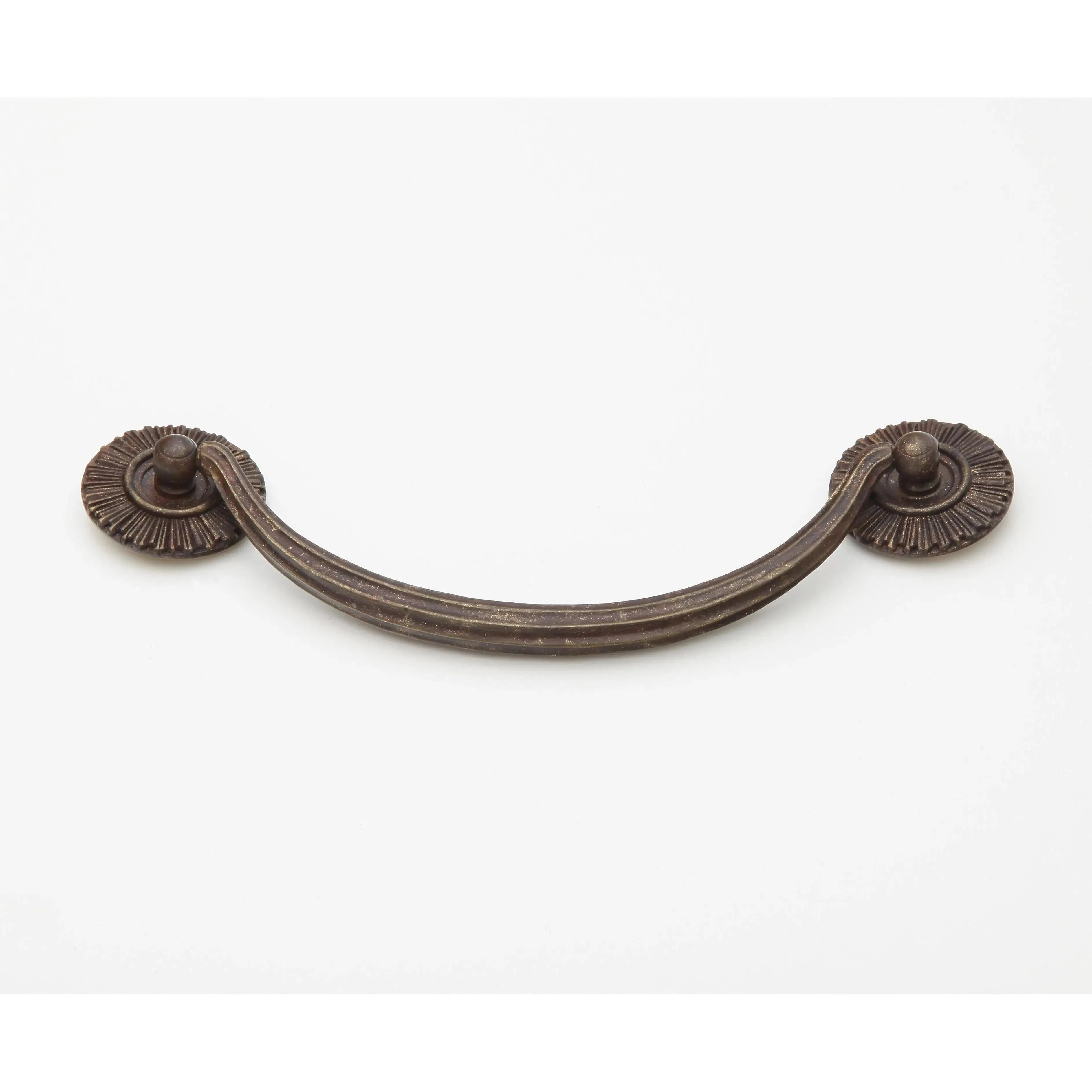 Schaub - Sunburst Bail Pull with Rosettes - 978-HLB | Montreal Lighting & Hardware