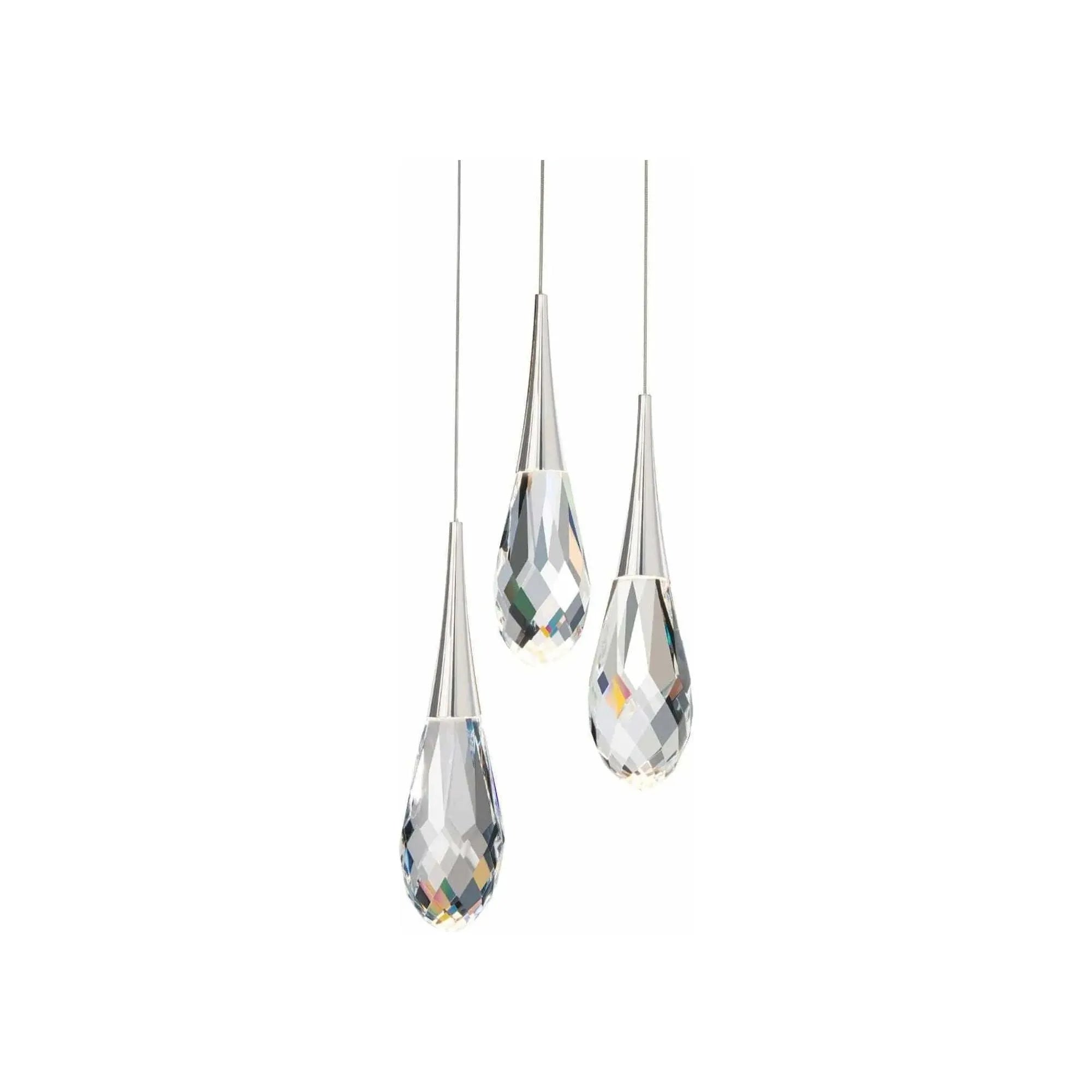Schonbek Beyond - Hibiscus 3 Light LED Multi-Light Pendant - BPD21203-PN | Montreal Lighting & Hardware