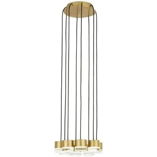 Visual Comfort Modern Collection - Gable LED Chandelier - 700TRSPGBL18TB-LED930120 | Montreal Lighting & Hardware