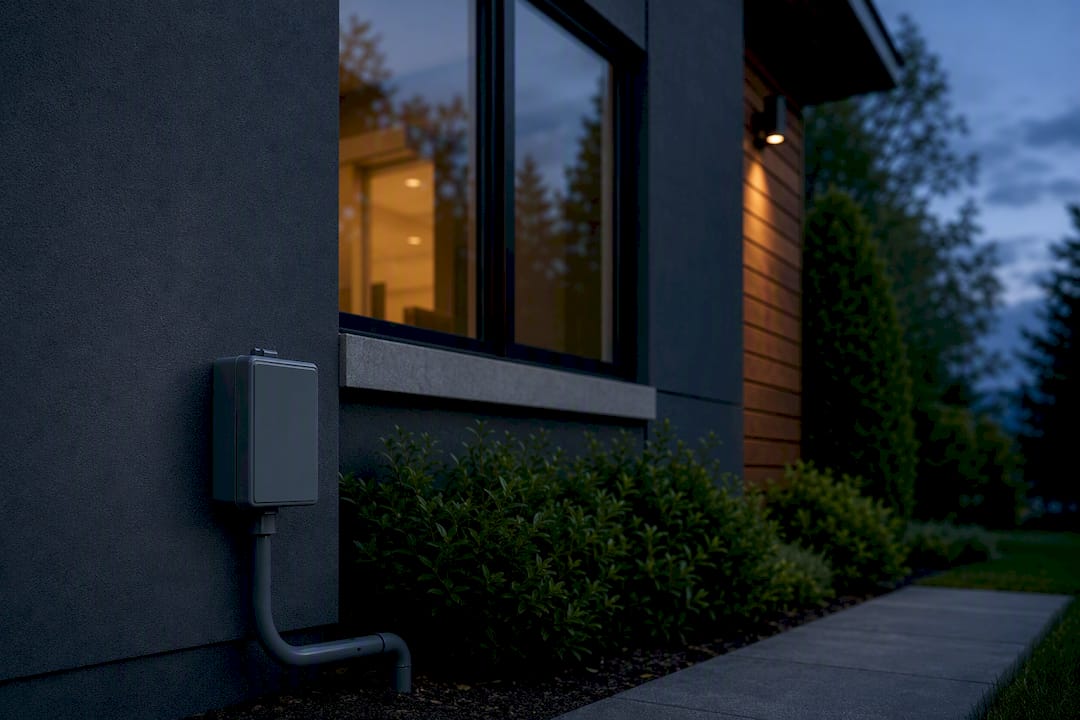 Home showing outdoor electrical infrastructure