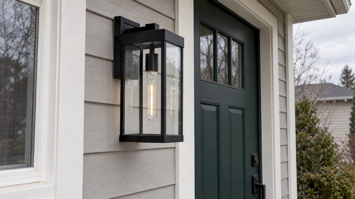 Windsor outdoor wall light on Canadian home