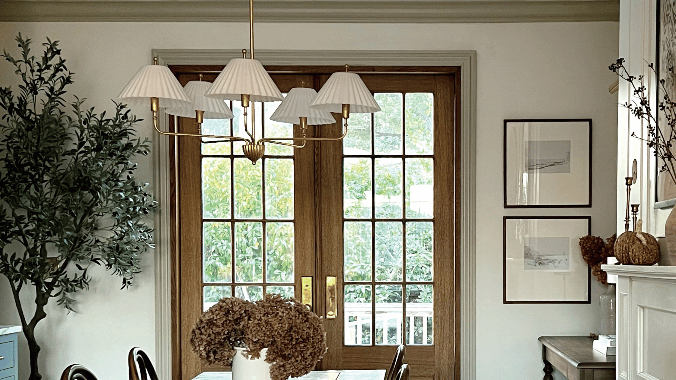 English countryside inspired chandelier