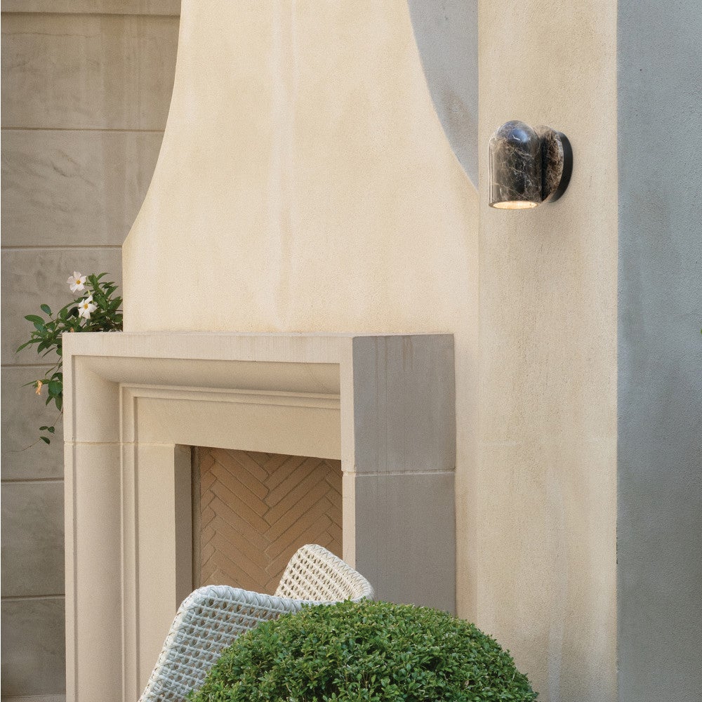 Hinkley Lighting 29510EM-LL Abode LED Down Light Wall Sconce in Espresso Marble